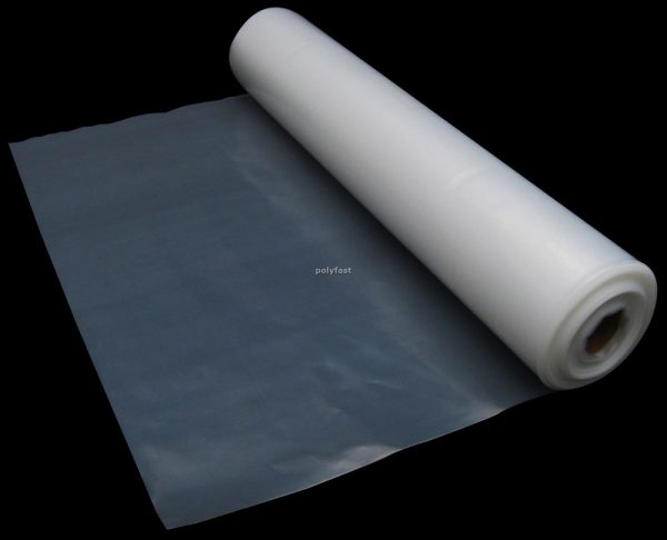 2m C/F 1m x 200m x 50um Plastic Sheet Clear