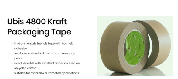 Ubis 4800 Kraft Paper Packaging Tape 48mm