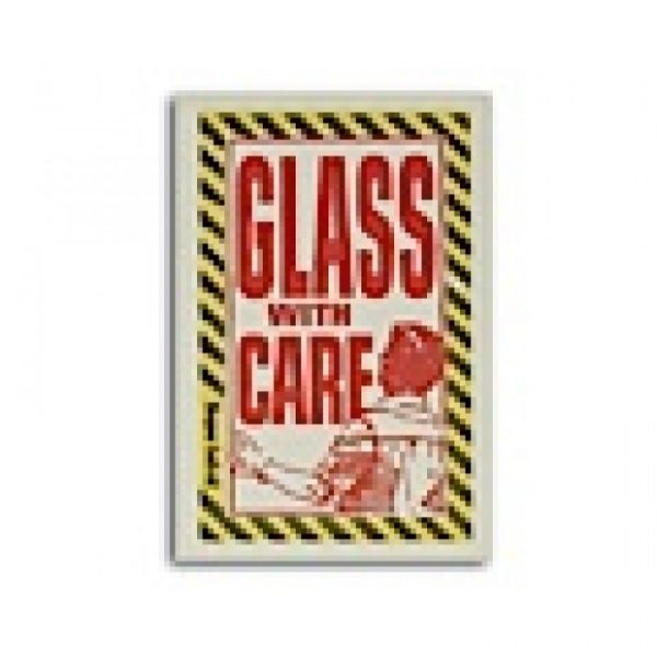 Glass With Care Label
