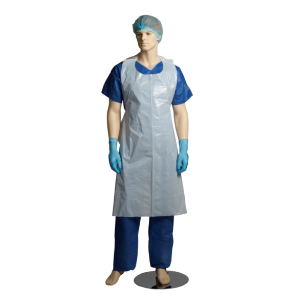 Apron Polyethylene White or Blue - 1250mm